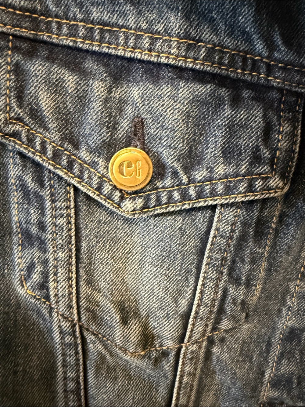 Cult Gaia x Gap Asymmetrical Denim Jacket - Blue Women’s Jean Jacket - Picture 4 of 4